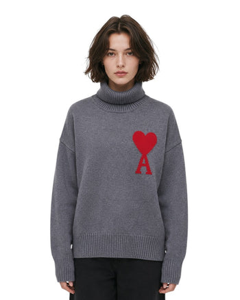 AMI Paris Ami de Coeur jumper Grey