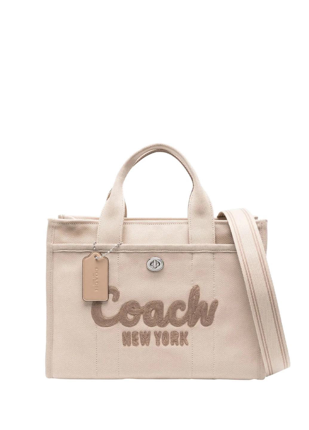 Coach Cargo Tote Bag 34 Dark Natural