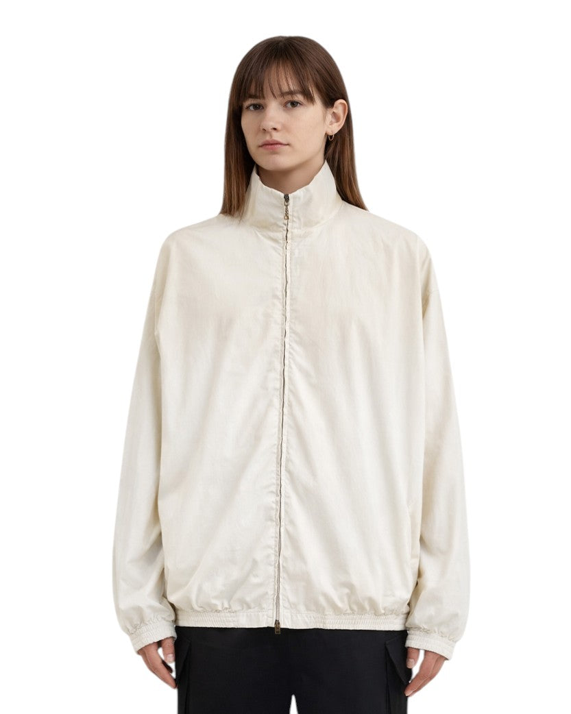 Acne Studios Logo Zipper Jacket White