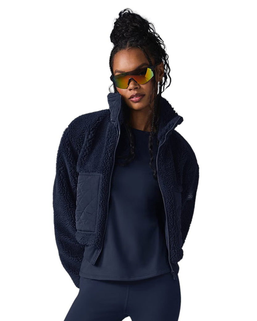 Alo Yoga Sherpa Edge Bomber Navy