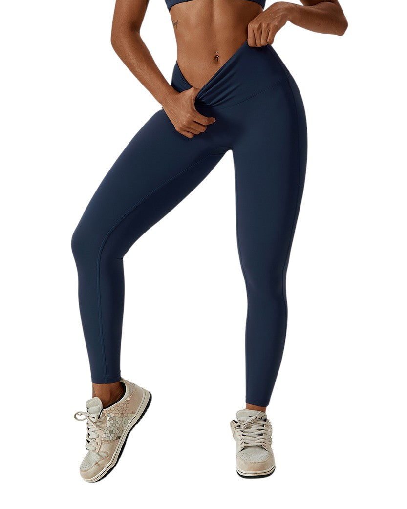 Alo Yoga Stretching High Waist Leggings Blue 82611-BL