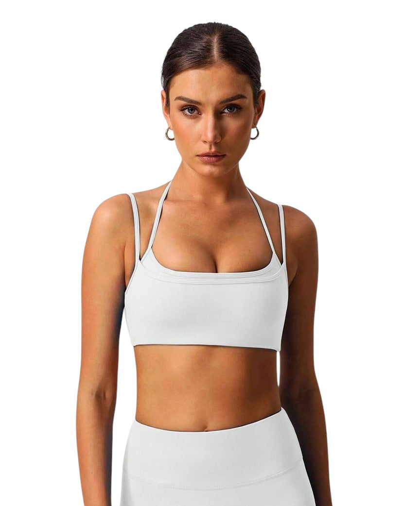 Alo Yoga Fitness Top Bra White