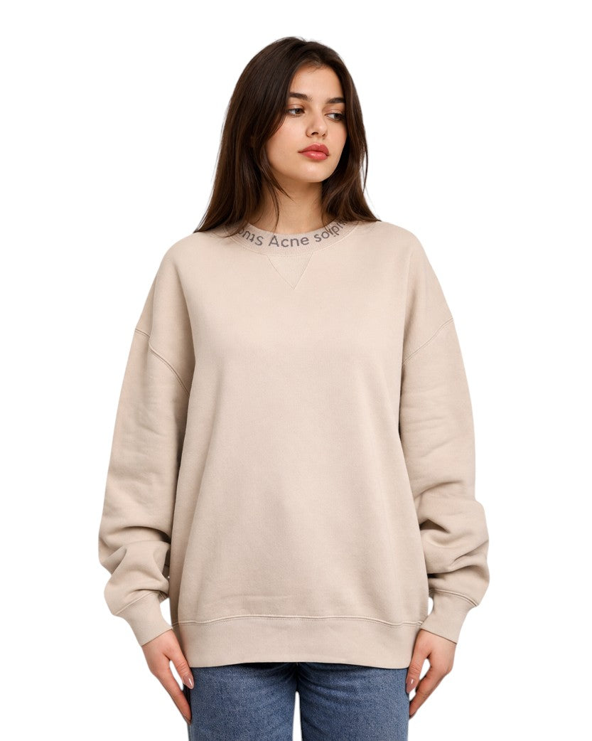 Acne Studios Flogho Crew Sweat Beige