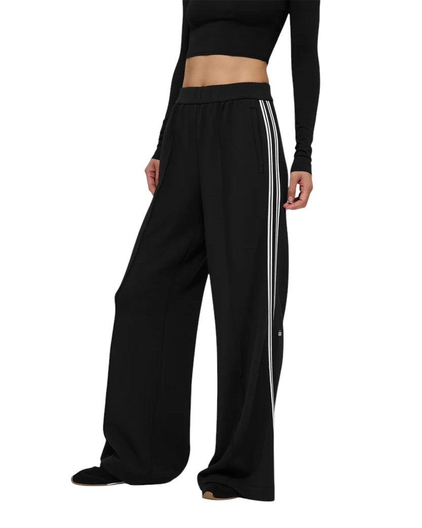 Alo Yoga Track Star Wide Leg Pant Black