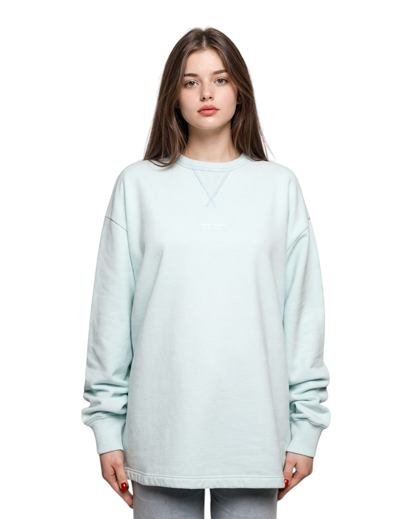 Acne Studios Reverse Fin Stamp Logo Sweatshirt Blue