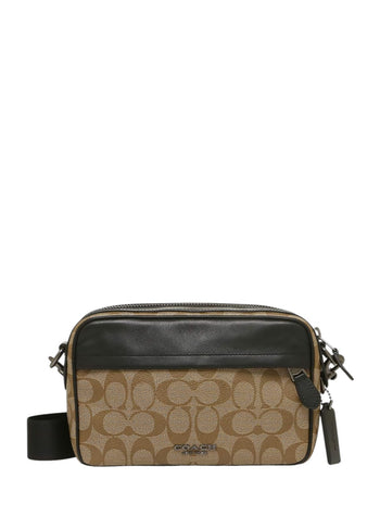 Coach Graham Crossbody Bag In Signature Canvas Tan