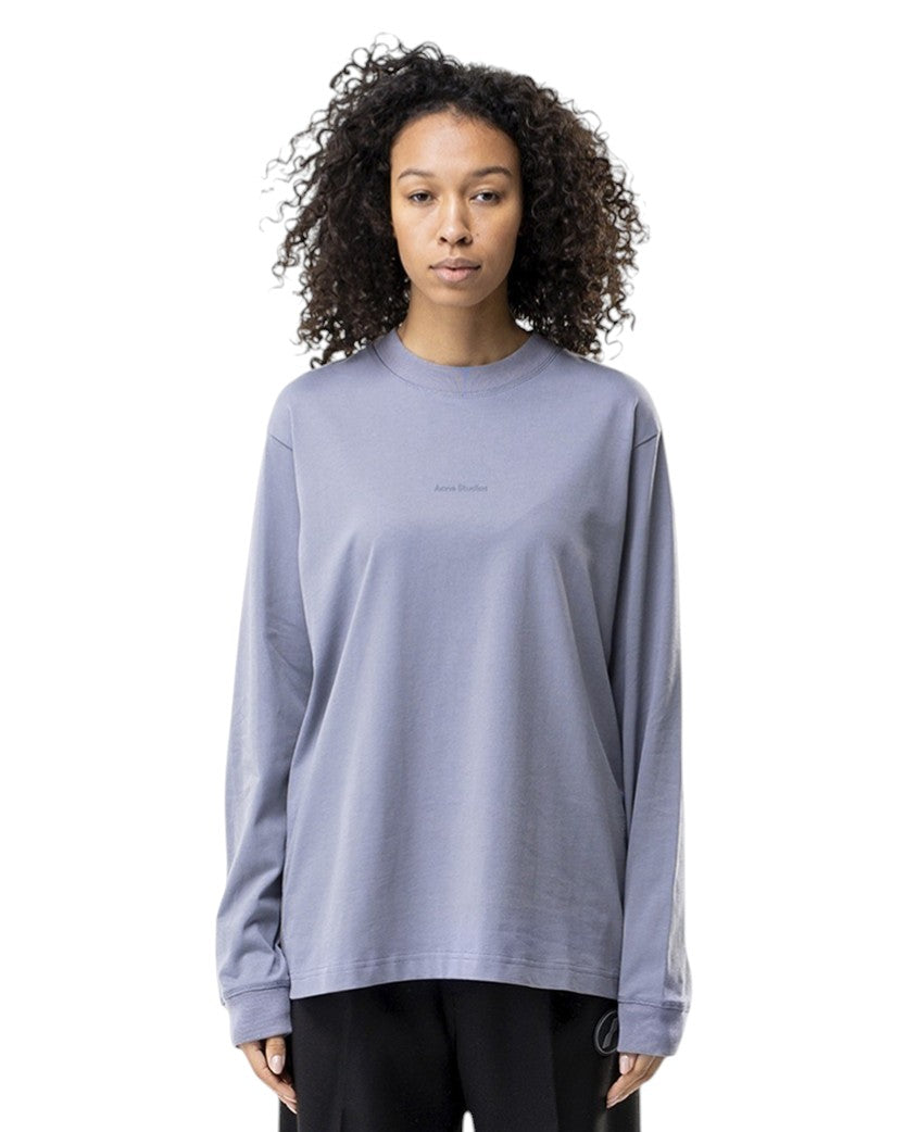 Acne Studios Simple Logo Long Sleeve Dark Grey