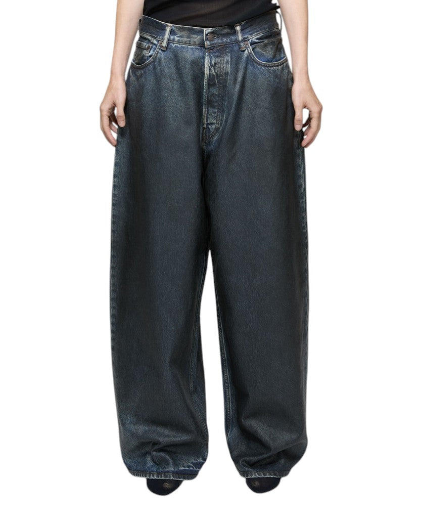 Acne Studios Super Baggy Fit Jeans Indigo Blue