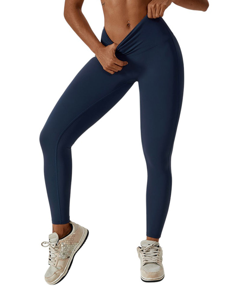 Alo Yoga Stretching High Waist Leggings Blue 82611-BL