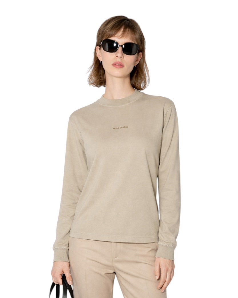 Acne Studios Erwin Long Sleeve Stamp Tee Oyster