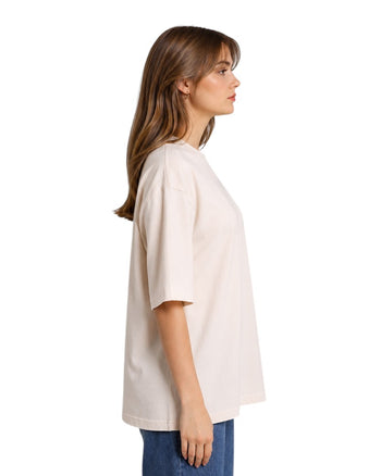 AMI Paris Exclusive Ami De Coeur T-Shirt Beige Grey Heart