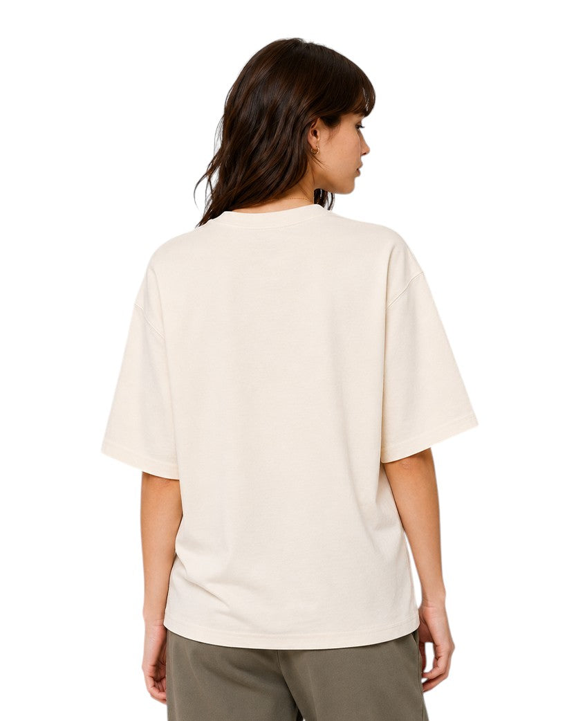 AMI Paris Exclusive Ami De Coeur T-Shirt Beige