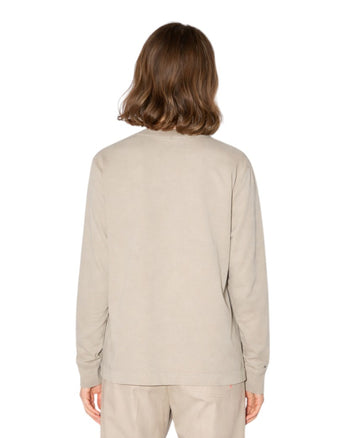 Acne Studios Erwin Long Sleeve Stamp Tee Oyster