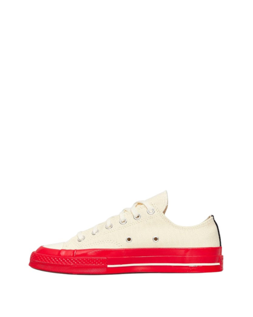 Converse x Comme Des Garcons Play Low Top Sneakers Beige/Red Low