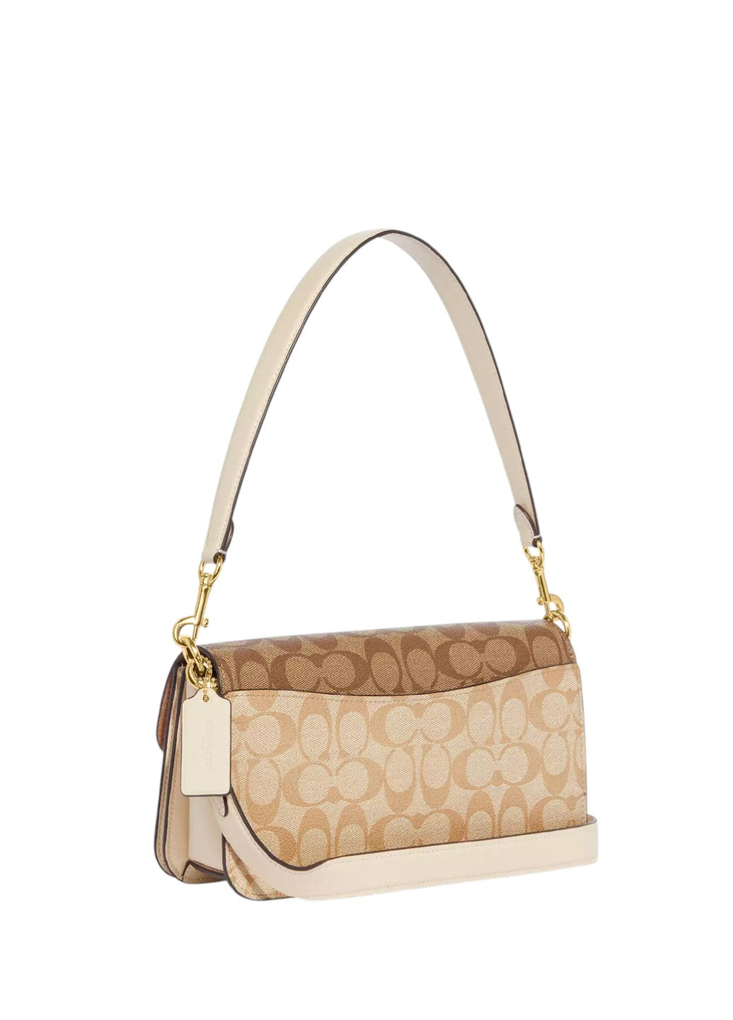 Coach Morgan Shoulder Bag In Blocked Signature Canvas Light Khaki Multi