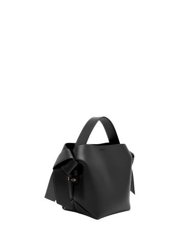Acne Studios Musubi Small leather shoulder bag Black