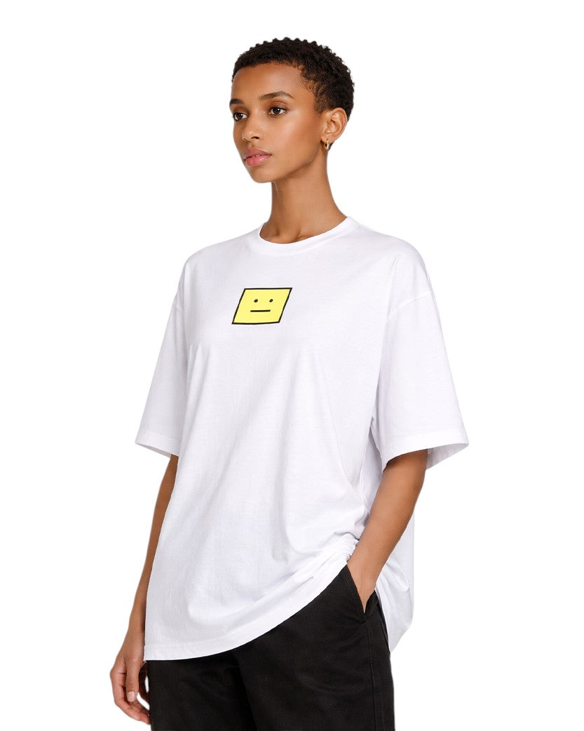 Acne Studios Face Stretch-Cotton T-Shirt White