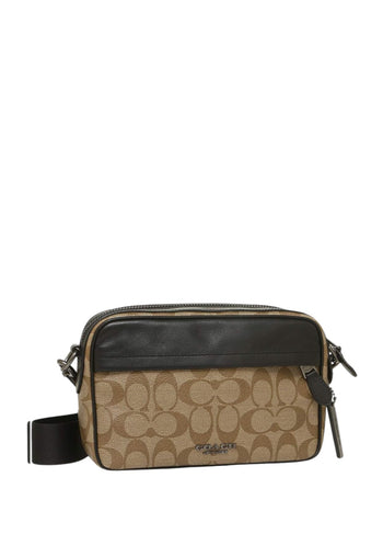 Coach Graham Crossbody Bag In Signature Canvas Tan