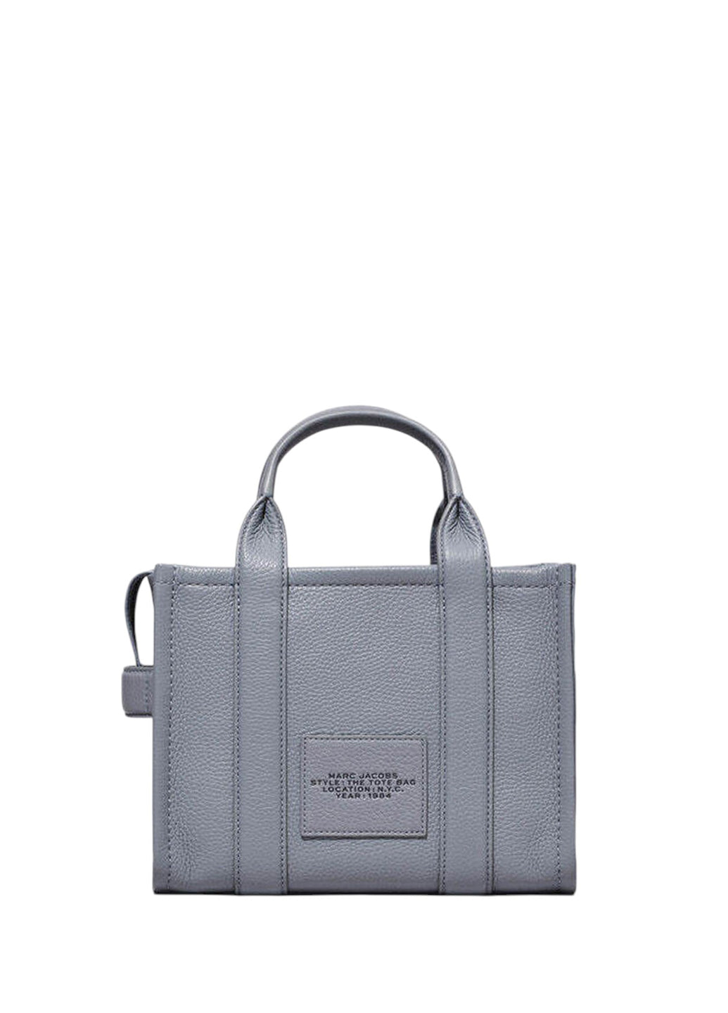 Marc Jacobs Leather Small Tote Bag Wolf Grey