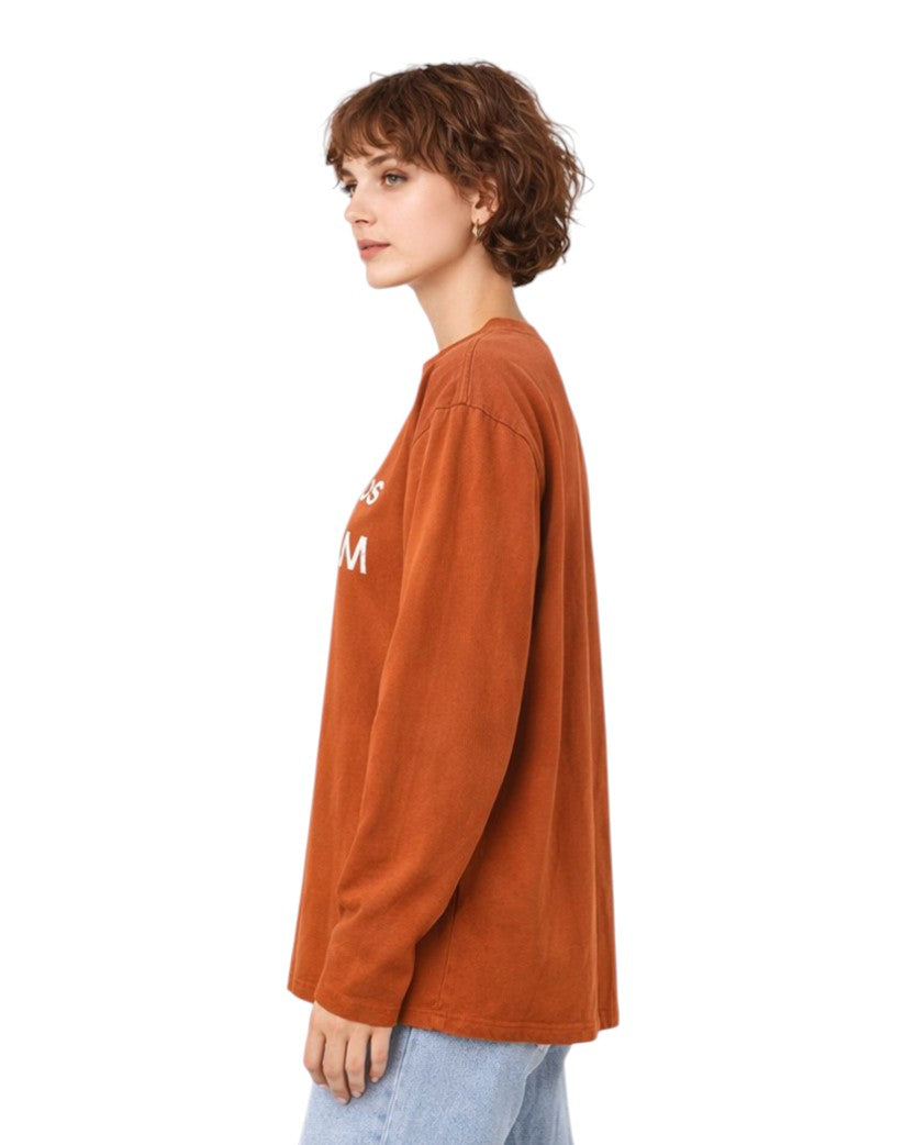 Acne Studios Stamp Logo Long Sleeve Orange