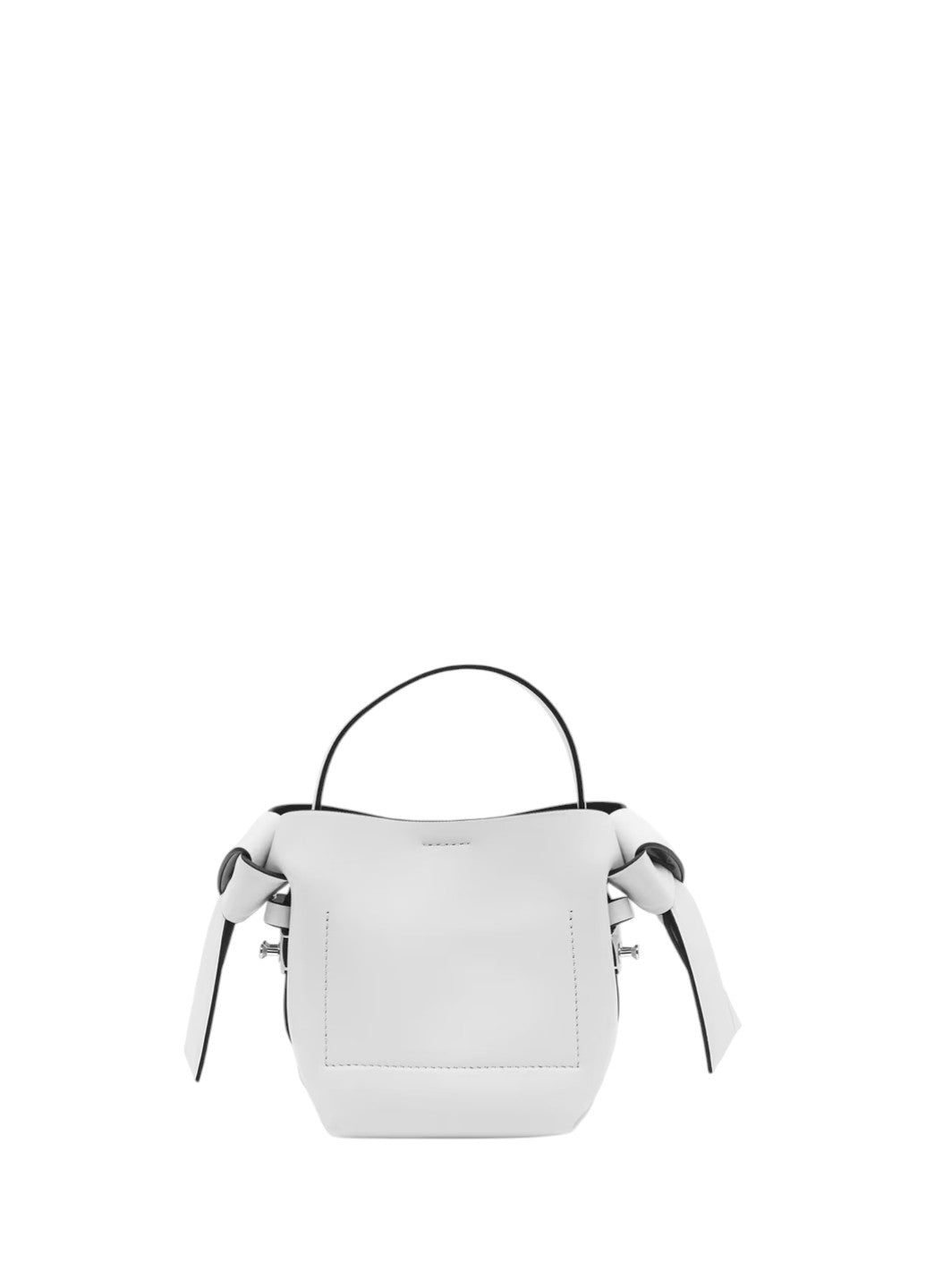 Acne Studios Musubi Micro leather shoulder bag White