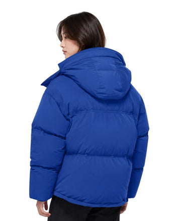 AMI Paris Ami de Coeur-Patch Padded Jacket Blue