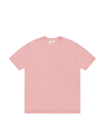 AMI Paris Ami De Coeur Tonal Small Heart T-Shirt Light Pink