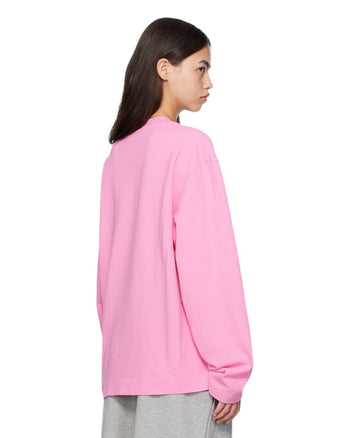Acne Studios Exford Tourist Logo Long Sleeve Bubble Pink