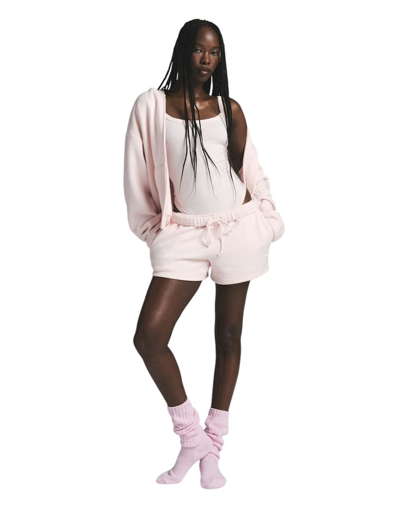 Худі Skims Cotton Fleece Classic Zip Up Hoodie Barely Pink | SSTORIES