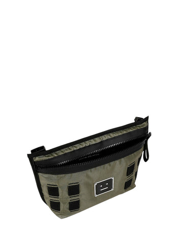 Acne Studios Logo plate belt bag Olive