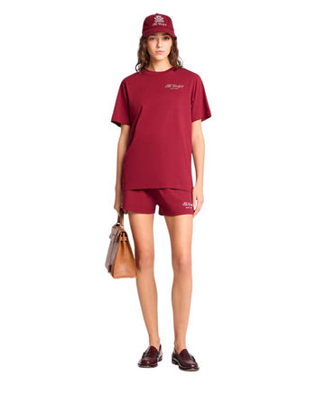 Sporty & Rich The Carlyle Souvenir T-Shirt Merlot