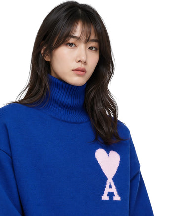 AMI Paris Ami de Coeur jumper Blue