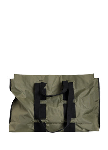 Acne Studios Arvid Plaque Face Tote Bag Khaki Green