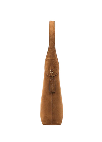 Coach Brooklyn Suede Shoulder Bag 28 Cedar