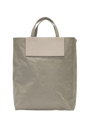 Acne Studios Baker Out medium canvas and printed leather tote Grey