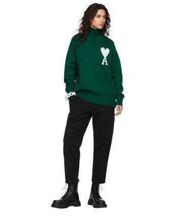 AMI Paris Ami de Coeur jumper Green