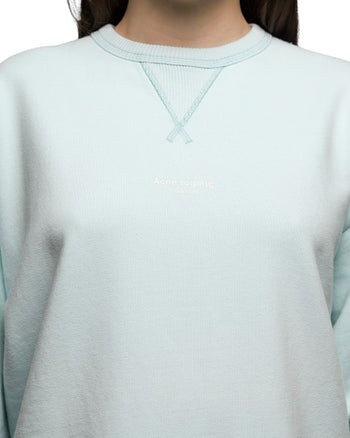 Acne Studios Reverse Fin Stamp Logo Sweatshirt Blue