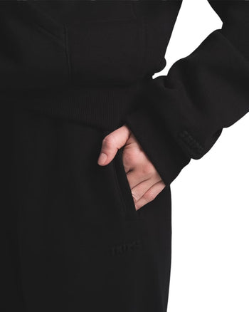 Skims Cotton Fleece Straight Leg Pant Barely Black