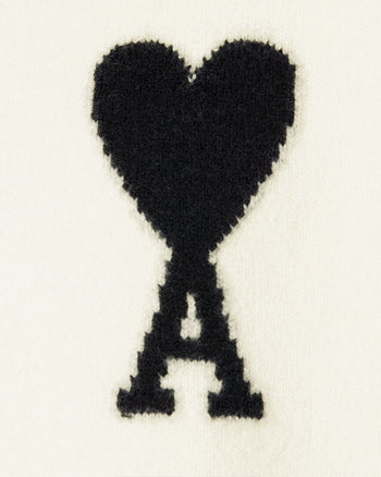 AMI Paris Ami De Coeur Oversize Sweater Off White