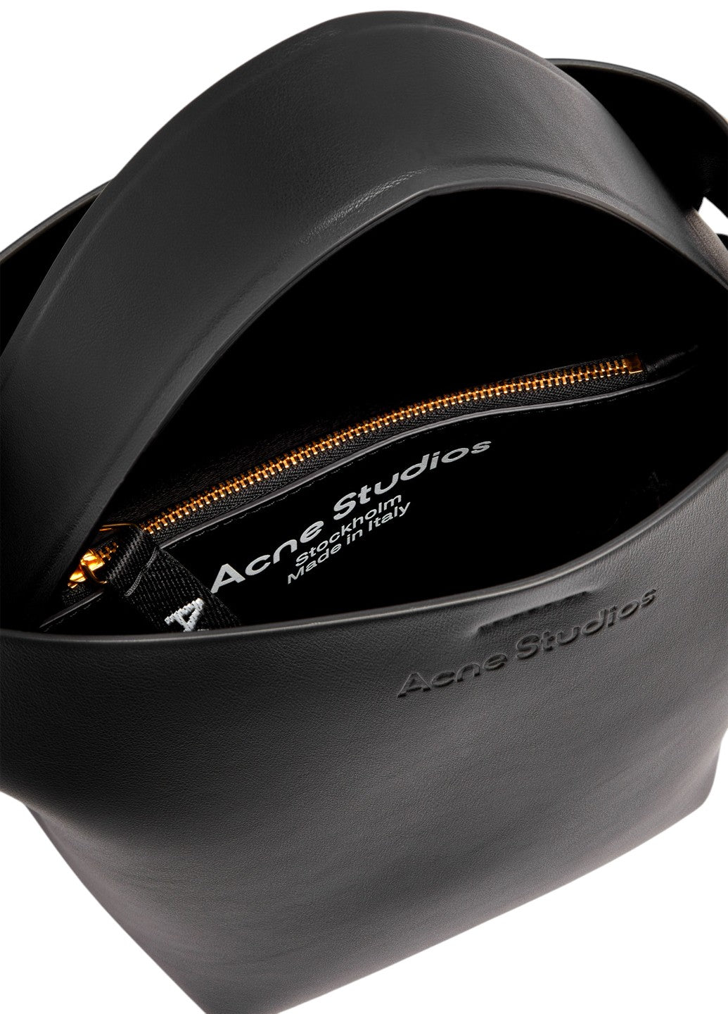 Acne Studios Musubi Small leather shoulder bag Black — SSTORIES