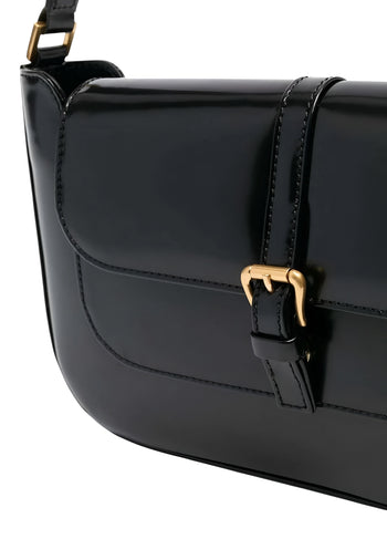 By Far Miranda Gloss Leather Black