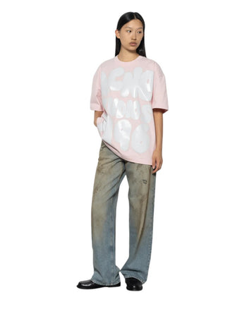 Acne Studios Eresa Cotton Jersey T-shirt Innocent Pink