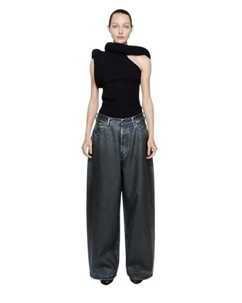 Acne Studios Super Baggy Fit Jeans Indigo Blue