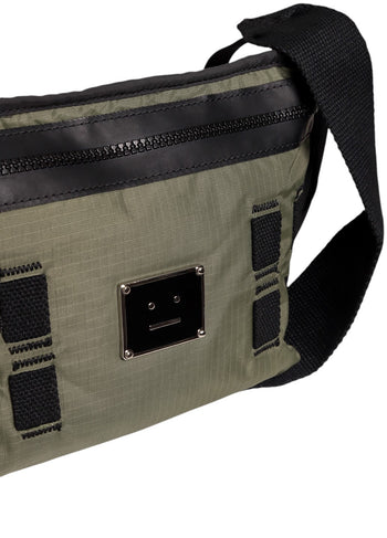 Acne Studios Logo plate belt bag Olive