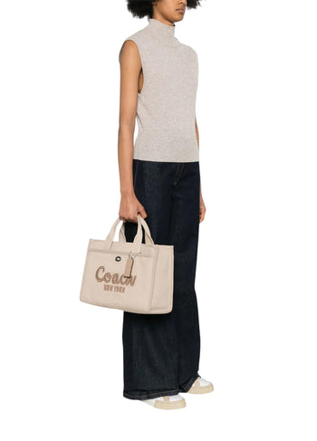 Coach Cargo Tote Bag 34 Dark Natural