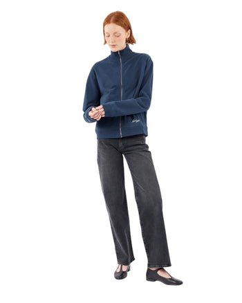 Acne Studios Zip-Up Sweatshirt Deep Blue