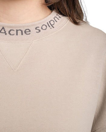 Acne Studios Flogho Crew Sweat Beige