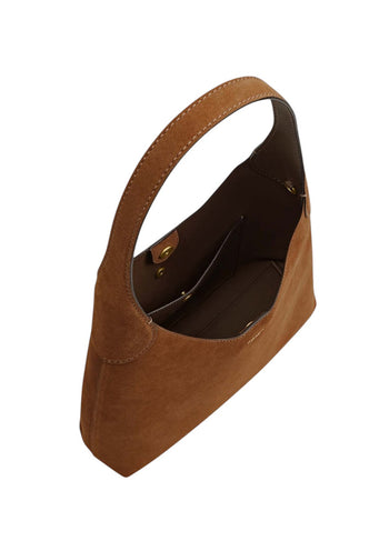 Coach Brooklyn Suede Shoulder Bag 28 Cedar