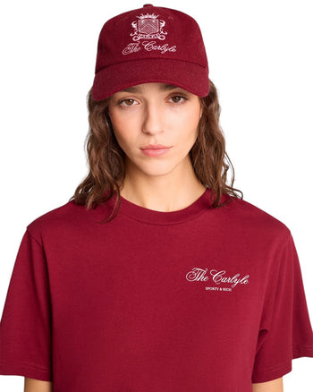Sporty & Rich The Carlyle Souvenir T-Shirt Merlot