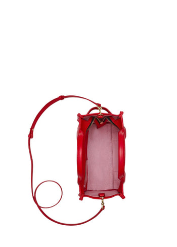 Marc Jacobs Leather Mini Tote Bag Red